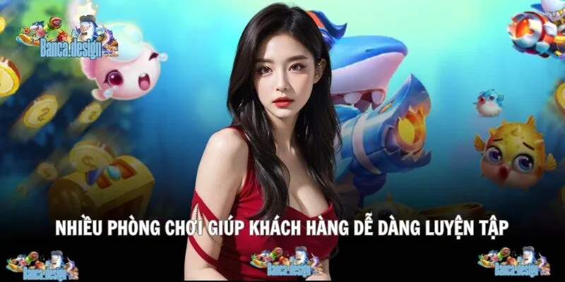 Nhiều phòng chơi giúp khách hàng dễ dàng luyện tập